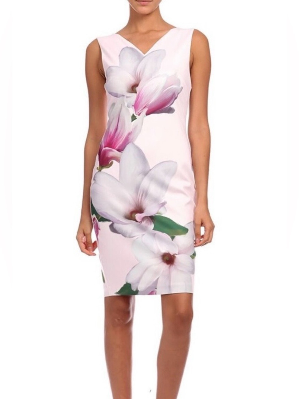 Ted Baker Women's Aviah Magnolia Sheath Bodycon Dress 2 Pink Cocktail Party
